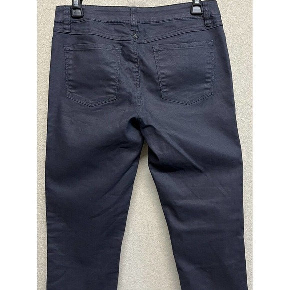 Prana Jett Coated Skinny Jeans Pants Women's Size 2 Mid Rise Waxed Jeans - Picture 5 of 10